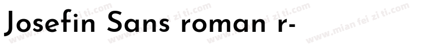Josefin Sans roman r字体转换